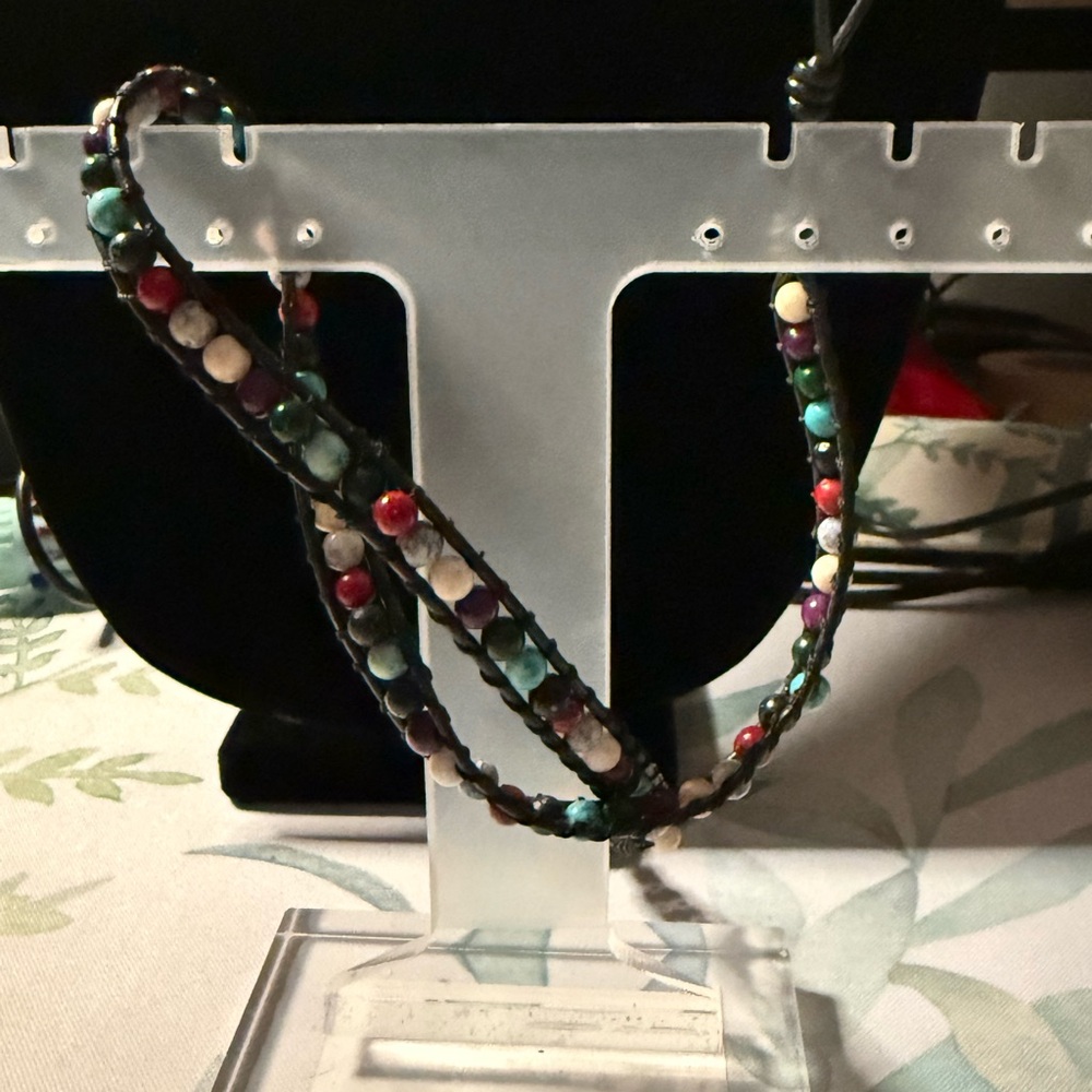 Multicolor Beaded Wrap Bracelet - Picture 4 of 6